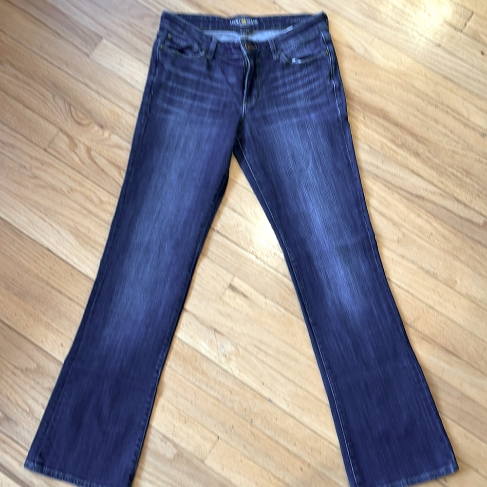 Lucky Brand Sweet Boot dark wash jeans. Size 6R/28.
